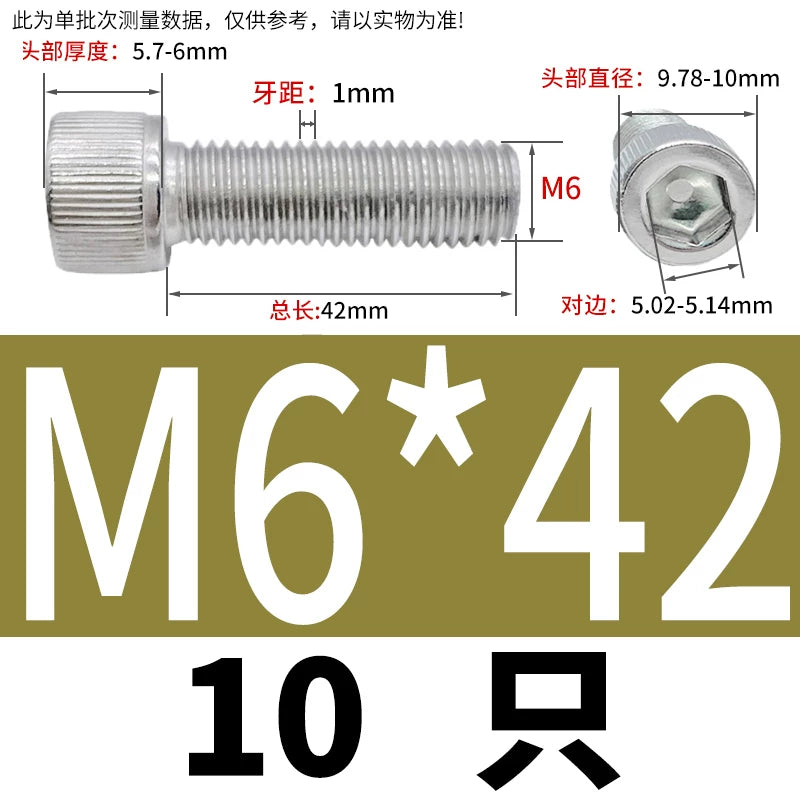 DIN912 M6-M30 Hex Socket Screw | 304 Stainless Steel Cylinder Cup Head Knurled Machine Screw