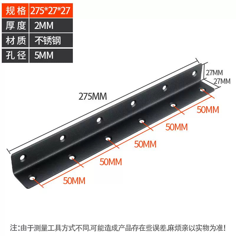 Stainless Steel 90 Degree Angle Bracket Thickened Triangular Support Frame Cabinet Reinforcement Accessory