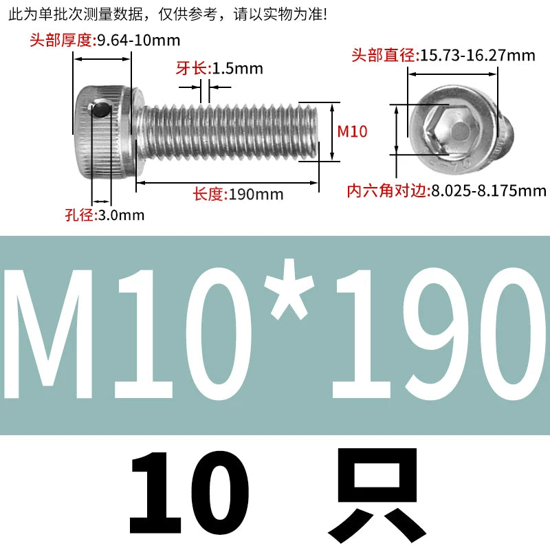 DIN912 Stainless Steel Lead Seal Screw Hex Head Side Hole Anti-Dislodge Fastener