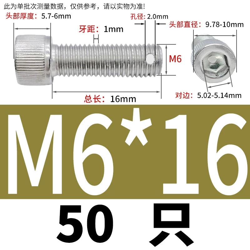 DIN912 304 SS Anti-Backout Screw M3-M10 Hex Socket Perforated Lead Seal Threaded Bolt