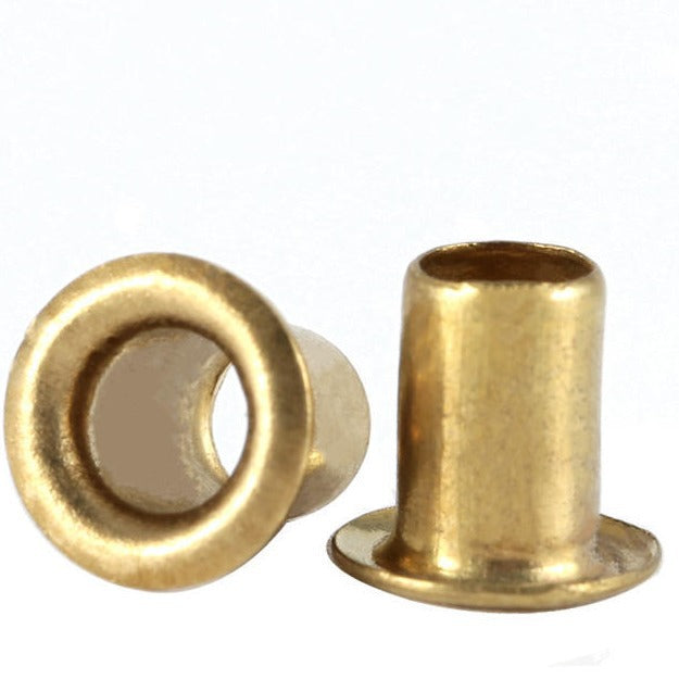 Φ2/Φ3 Hollow Copper Corn Rivets – Brass Hollow Core Through Rivets, Air Eye Buckle for Leather & DIY Crafts