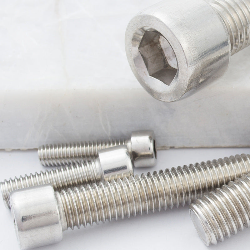 M2 M4 304 Stainless Steel Smooth Cylindrical Head Hex Socket Screws Allen Head Cap Screws for Machinery and Furniture Assembly