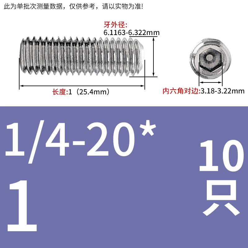 US Imperial UNC/UNF Set Screw Stainless Steel Hex Flat End Coarse Fine Thread Stop Fastener