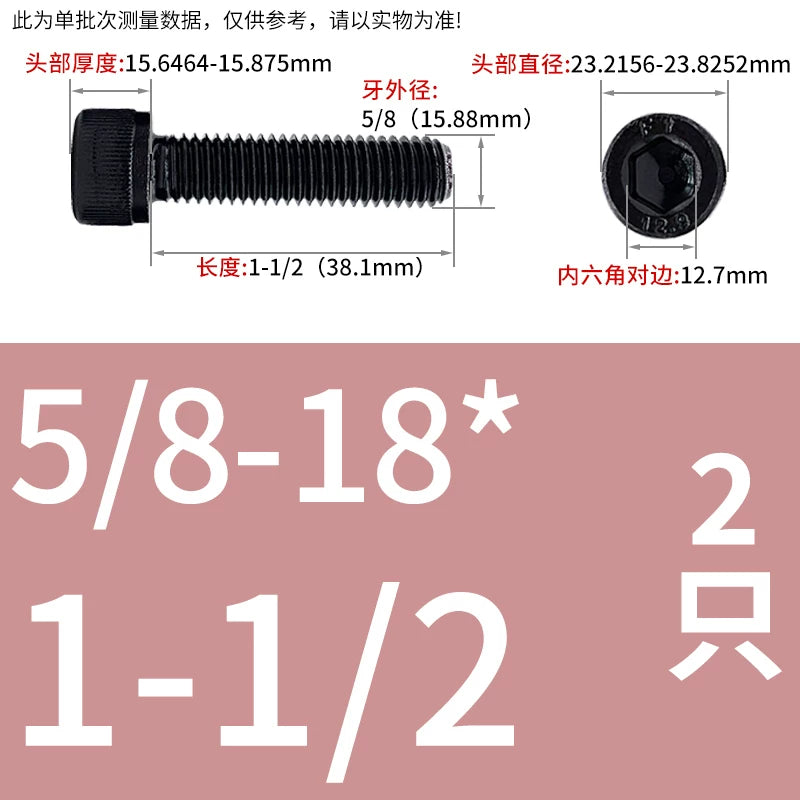 10#-1/2 12.9 Grade Screw UNF American Cylindrical Head Hex Fine Thread Imperial Machine Bolt