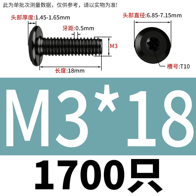 Black Torx Flat Head Furniture Screws & Sleeved Nut Set | 304 Stainless Steel | M3 M4 M5 M6 M8