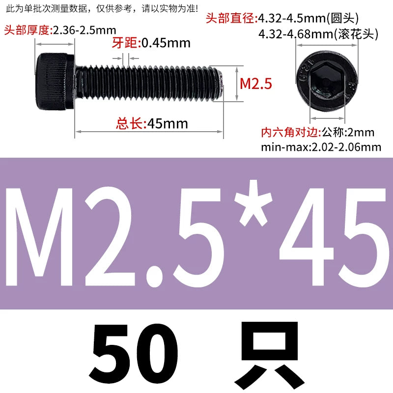 DIN912  M1.4-M16 Grade 12.9 Cup Head Hexagon Screw Full Thread Cylindrical Knurled Head Metric Screw