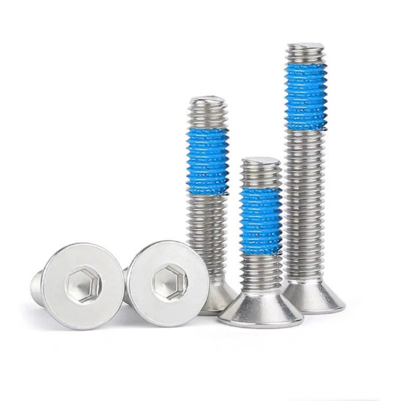 180 ° dispensing 304 countersunk head hexagon bolt DIN7991 flat cup flat head gluing screw M2-M8