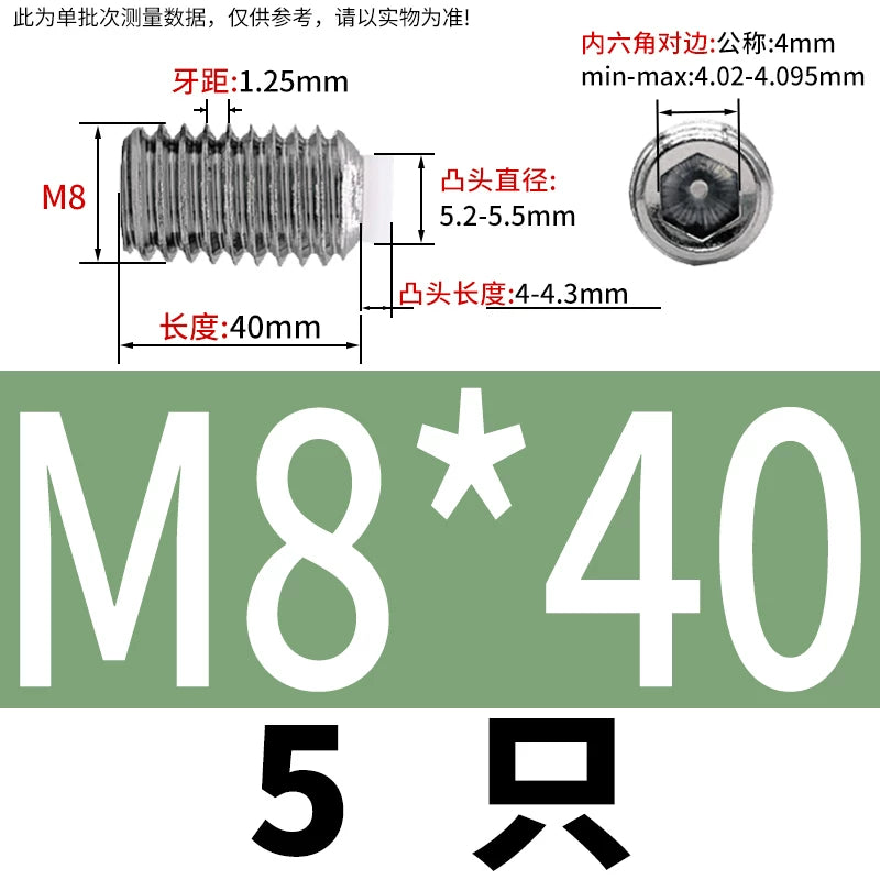 POM/Nylon Rubber Head Plunger 304 Stainless Steel Buffer Stop Screw M2-M10