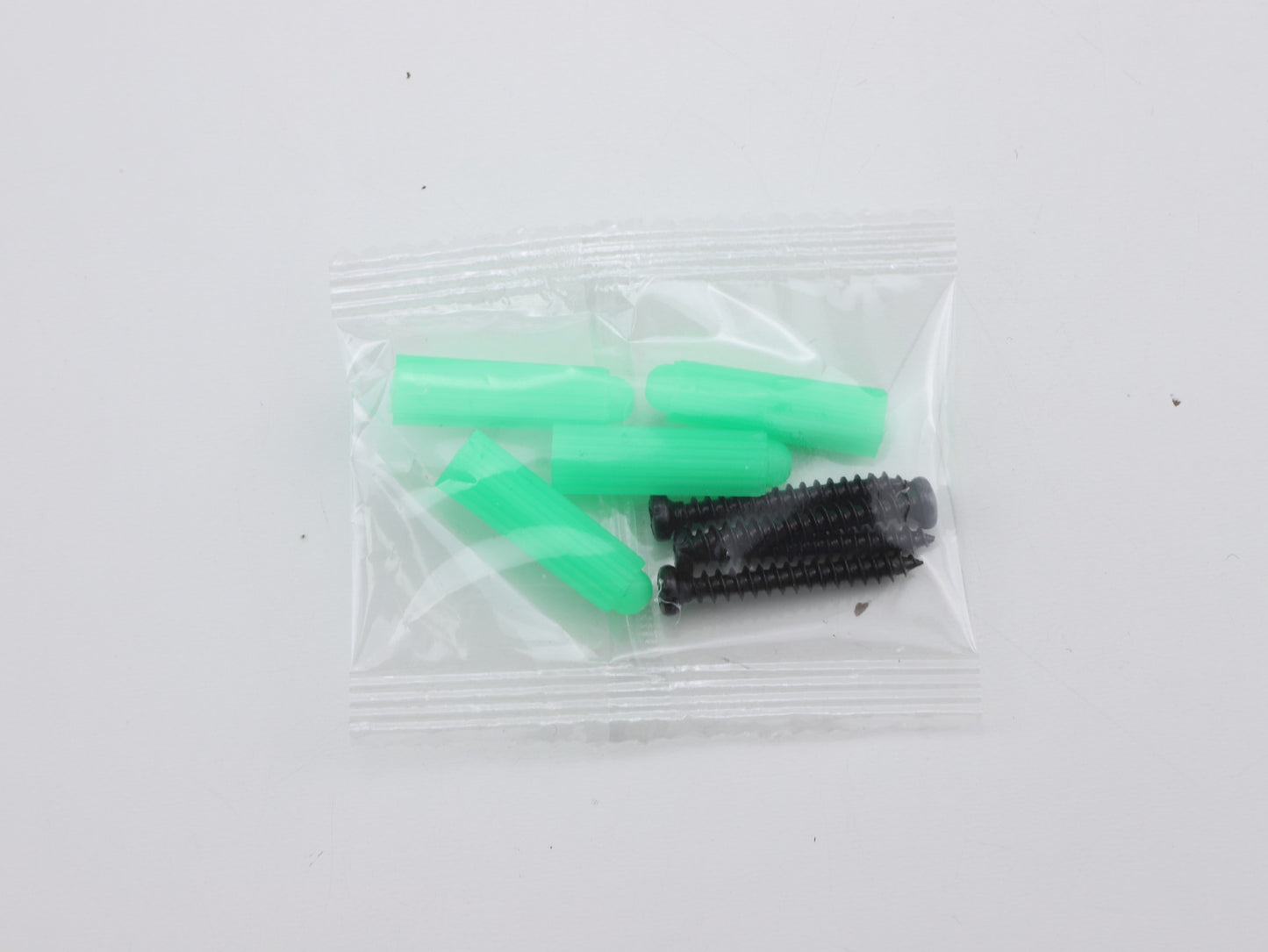 M3.5 Green Plastic Expansion Screw Pack with Self Tapping Screws & Rubber Plugs for Wall Mounting/Cabinet Installation/Shelf Fixing/DIY Home Hardware Projects
