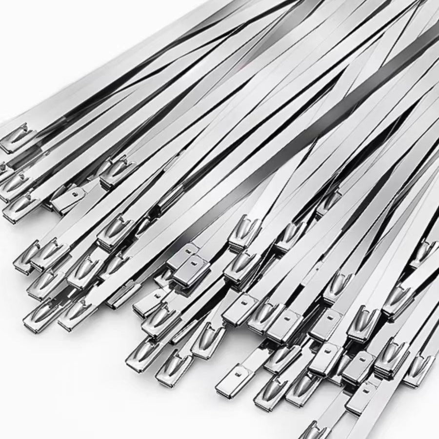 304 stainless steel cable tie self-locking cable tie metal cable tie outdoor strap high temperature resistant fixed tensioner