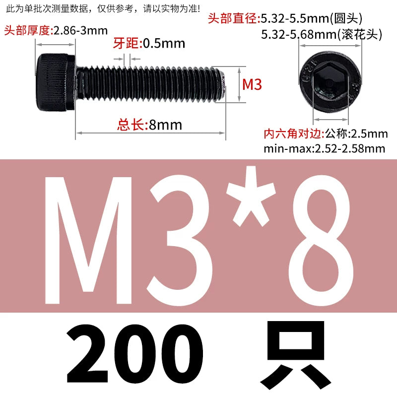 DIN912  M1.4-M16 Grade 12.9 Cup Head Hexagon Screw Full Thread Cylindrical Knurled Head Metric Screw