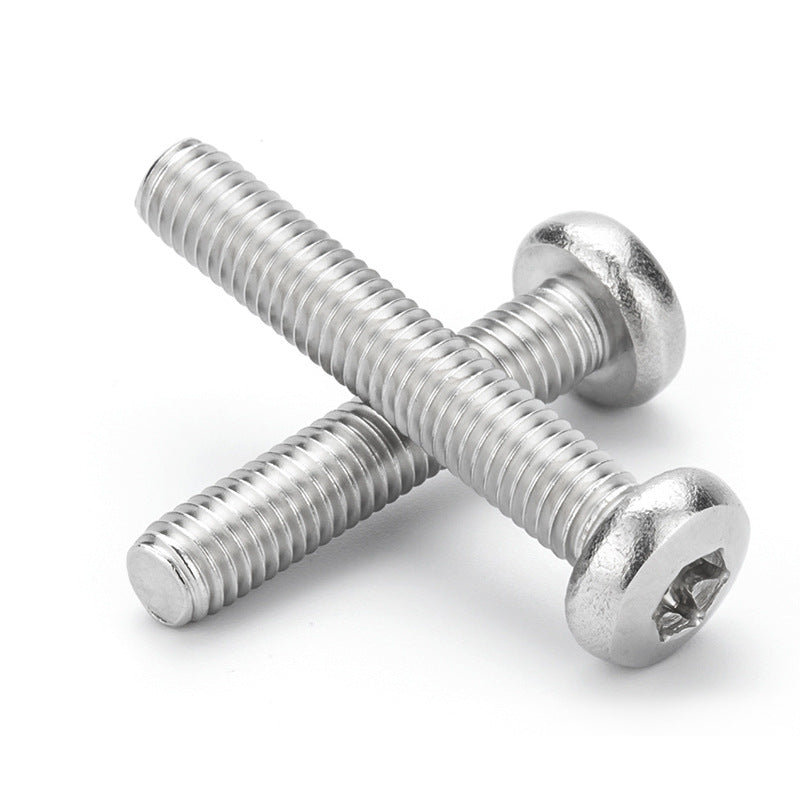 M2/M2.5/M3 304 stainless steel round head screw plum blossom slot screw pan head screw machine screw without column for Electronic & DIY Projects