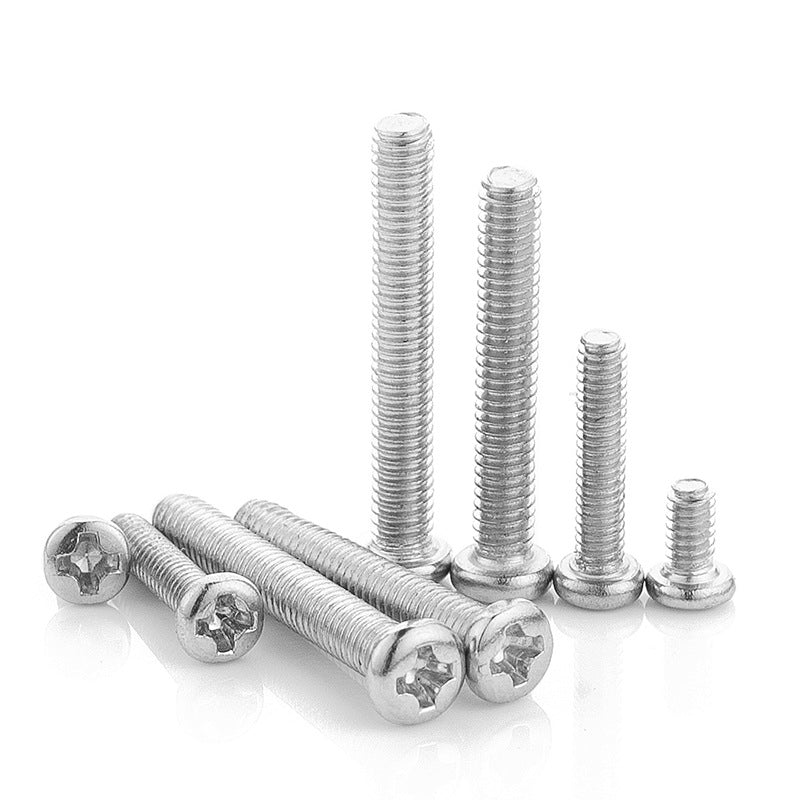 M1.7/M2/M2.5/M3/M4  nickel-plated plus hard cross round head screw pan head small machine screw electronic small screw for Electronic Equipment & Precision Fitting
