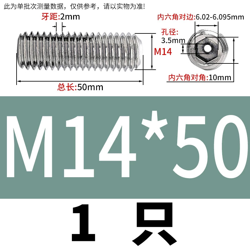 DIN913 Hex Socket Set Screw 304/316 Hollow Perforated Vacuum Exhaust Screw