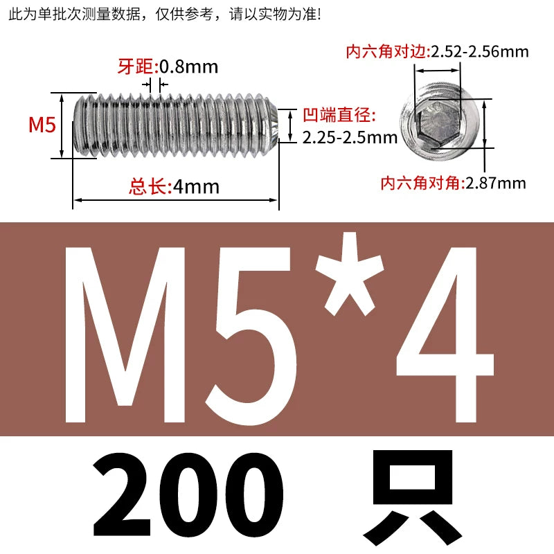 916K Headless Set Screw 304/316L Stainless Steel Hex Socket Knurled Concave End Threaded
