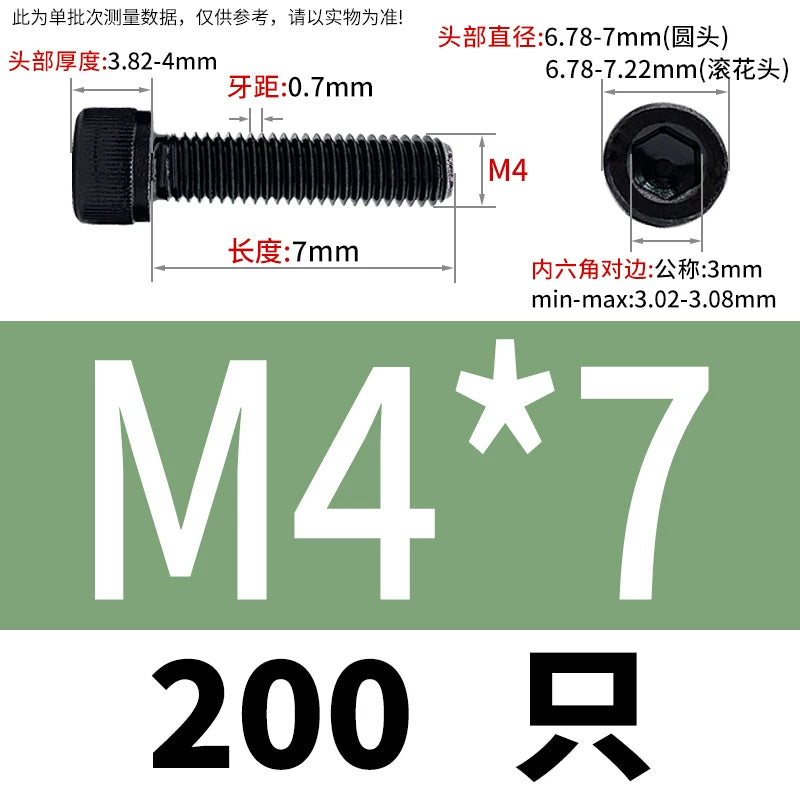 DIN912  M1.4-M16 Grade 12.9 Cup Head Hexagon Screw Full Thread Cylindrical Knurled Head Metric Screw