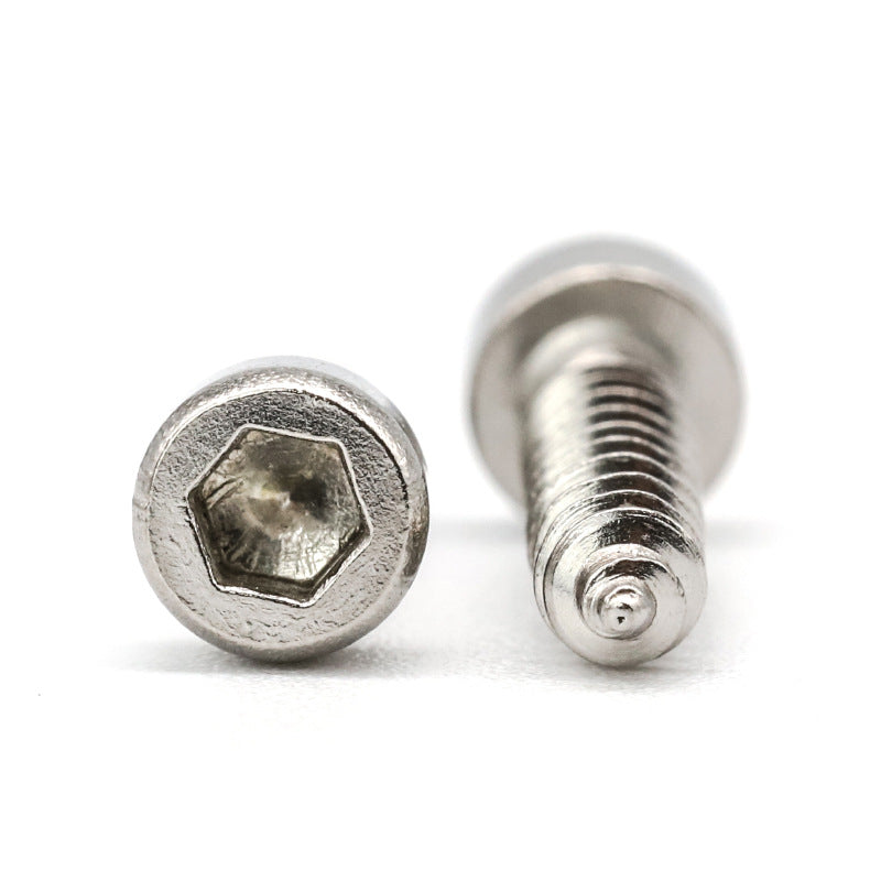 M2/M3/M5 8.8 Full-tooth nickel-plated cup head inner hexagonal self-tapping screws cylindrical head furniture self-tapping screws for Furniture Assembly