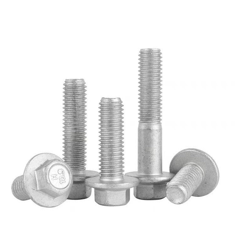 M8M10M12M14M16 10.9 grade outer hexagon flange without teeth bolts Dacromet hexagon padded screws for Machinery & Construction