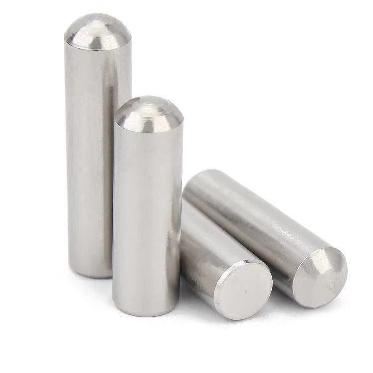 M3.5/M4  304 stainless steel round head cylindrical pin solid positioning pin optical shaft fixed pin thimble round rod pin  for Precision Equipment & Optical Shaft Fixing