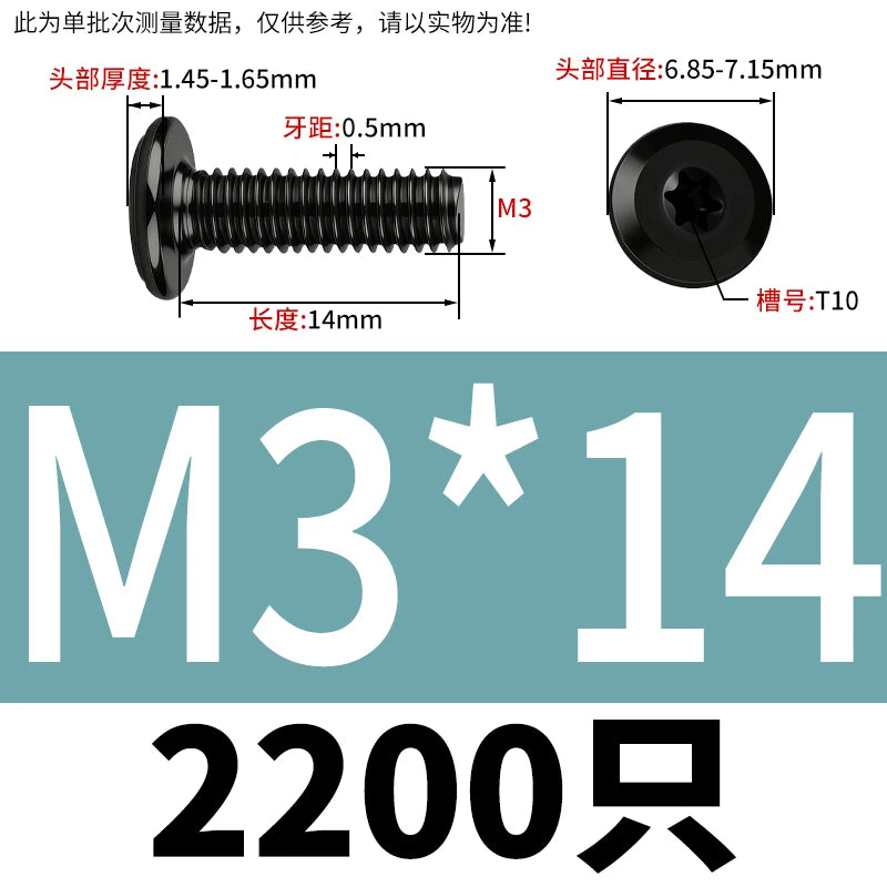 Black Torx Flat Head Furniture Screws & Sleeved Nut Set | 304 Stainless Steel | M3 M4 M5 M6 M8