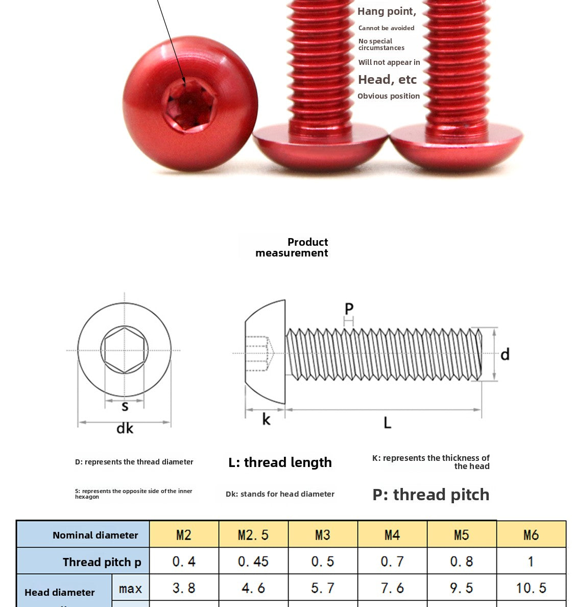 7075 Aerospace Aluminum Button Head Hex Socket Screws | Anodized Colored | Frame Upgrade Fasteners M2-M6