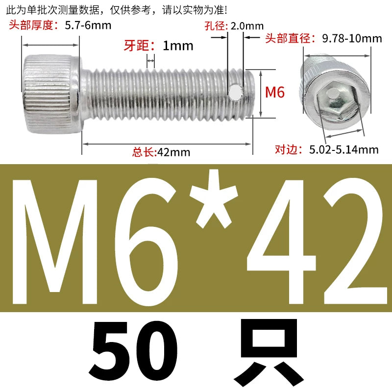 DIN912 304 SS Anti-Backout Screw M3-M10 Hex Socket Perforated Lead Seal Threaded Bolt