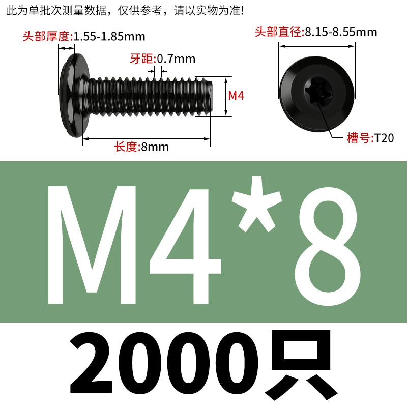 Black Torx Flat Head Furniture Screws & Sleeved Nut Set | 304 Stainless Steel | M3 M4 M5 M6 M8