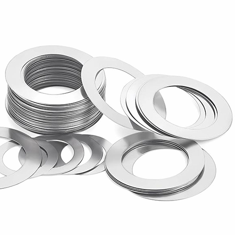 M4-M6-M12-M16 304 Stainless Steel Ultra-Thin Precision Gap Gaskets Metal Flat Thin Gaskets for Industrial Assembly & Mechanical Precision
