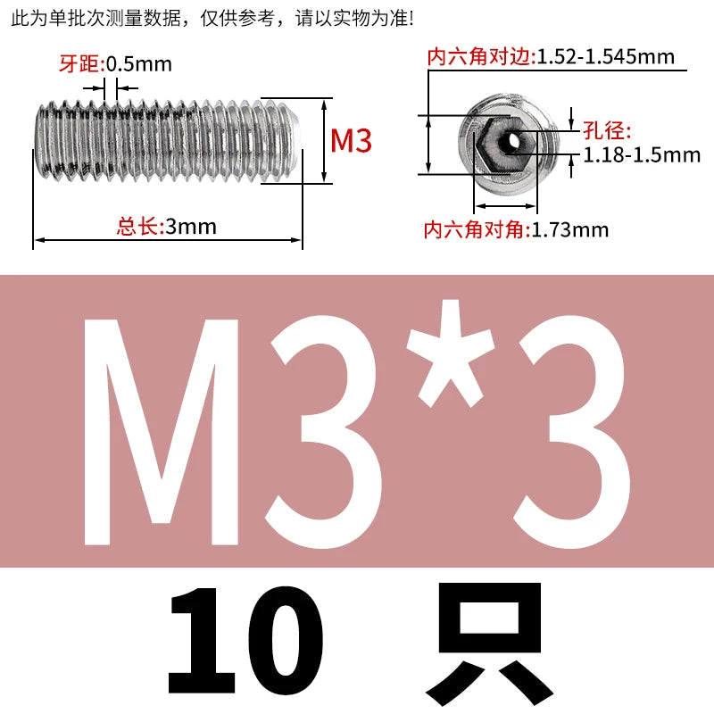 DIN913 Hex Socket Set Screw 304/316 Hollow Perforated Vacuum Exhaust Screw