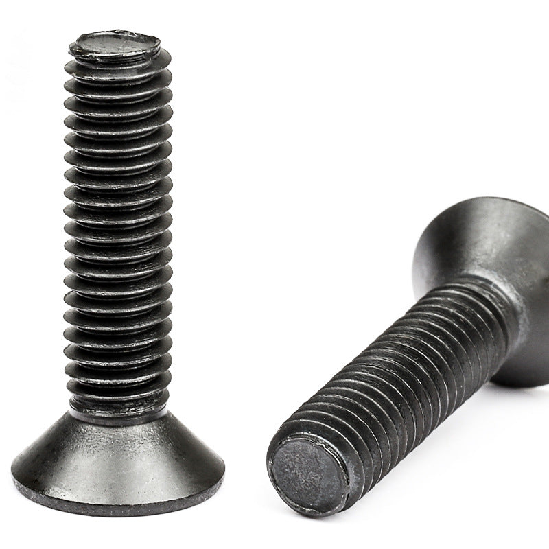 M2 Grade 12.9 Small Countersunk Head Hex Socket Screws  Black Alloy Steel High Strength Fasteners for Machinery & Equipment