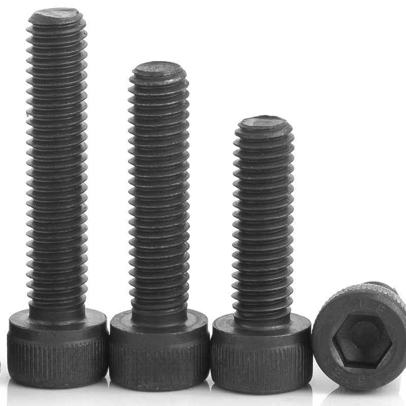 M3 M5 M6 M8 12.9 Grade Black Cylindrical/Cup Head Allen Screws Bolts for Industrial Machinery DIY Hardware Automotive Assembly
