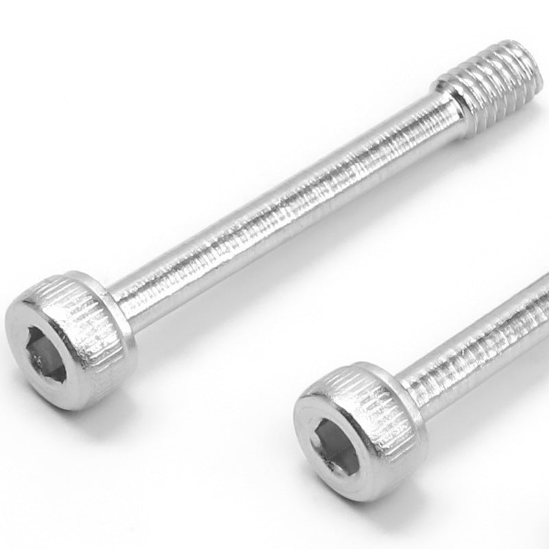 M3 304 stainless steel knurled cylindrical head inner hexagonal rubbing bolt unrubbed smooth surface cup head loose screw for Machinery & Home Assembly