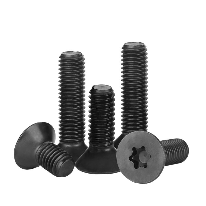 M2 M2.5 M3 10.9 Grade Carbon Steel Torx Countersunk Head Machine Screws Black Flat Head Torx Screws