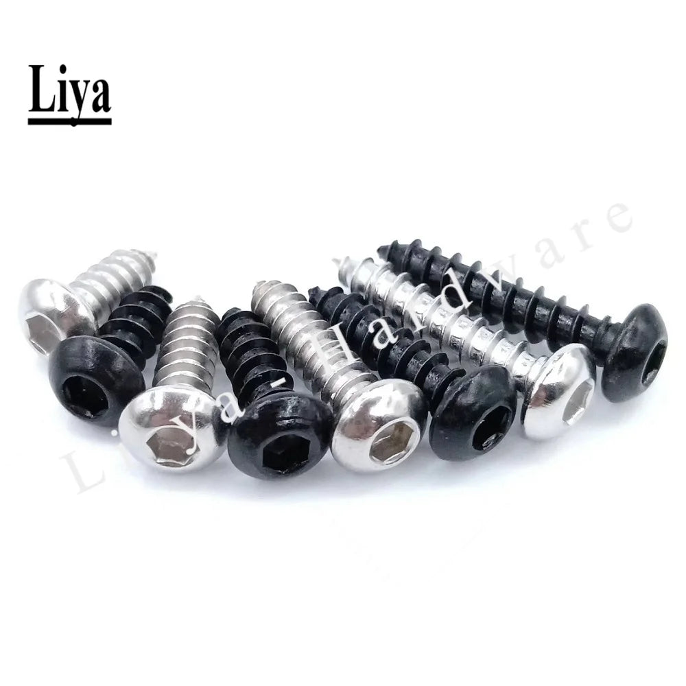 Pan HeadHexagon Socket Button Head Self Tapping Screws Round Head Hex Self tapping Screw  8.8 High Strength 304 Stainless Steel