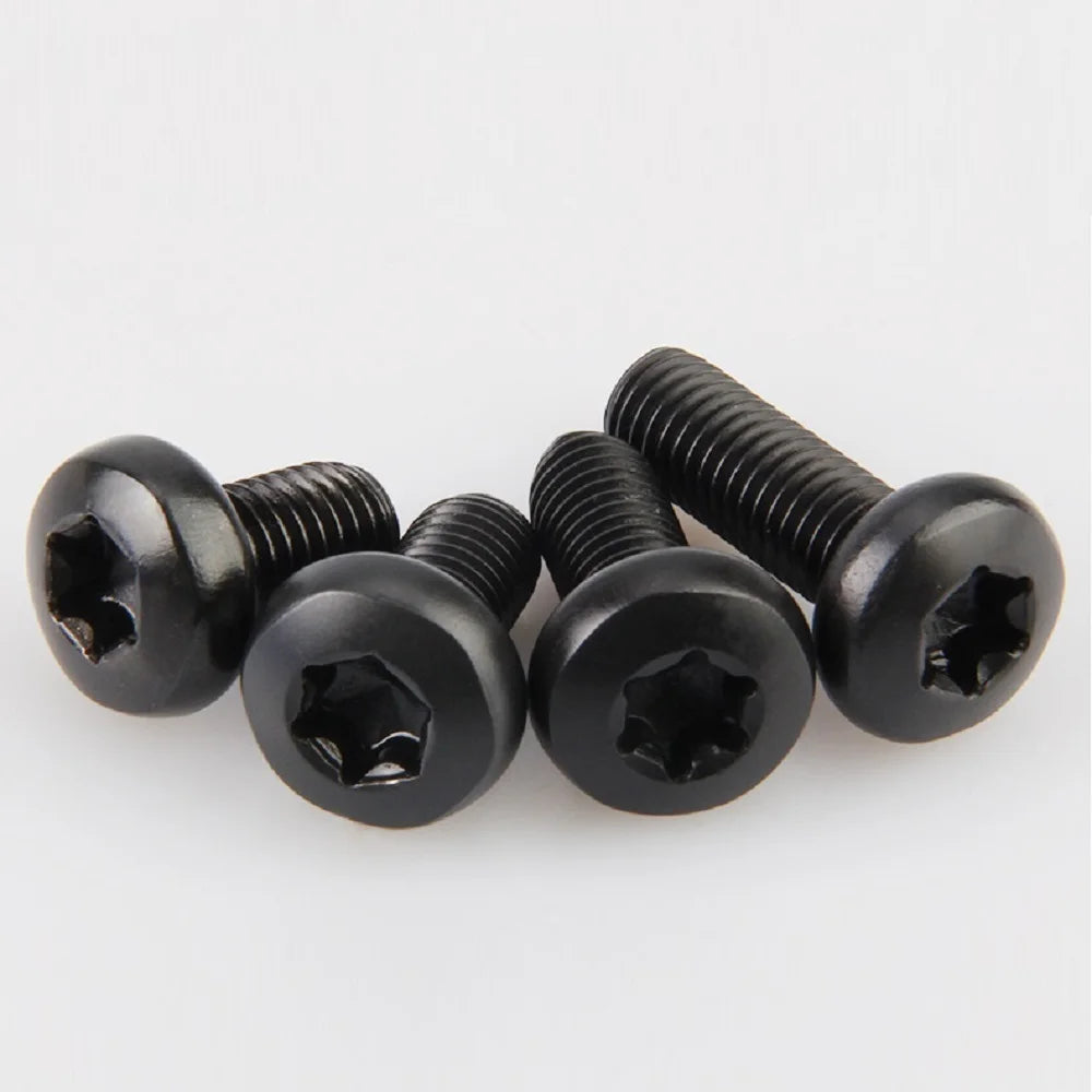 5-50pcs M1.6 M2 M2.5 M3 M4 M5M6 M8 Black 304 Stainless Steel GB2672 Six-Lobe Torx Pan Head Screw Six Lobe Round Button Head Bolt