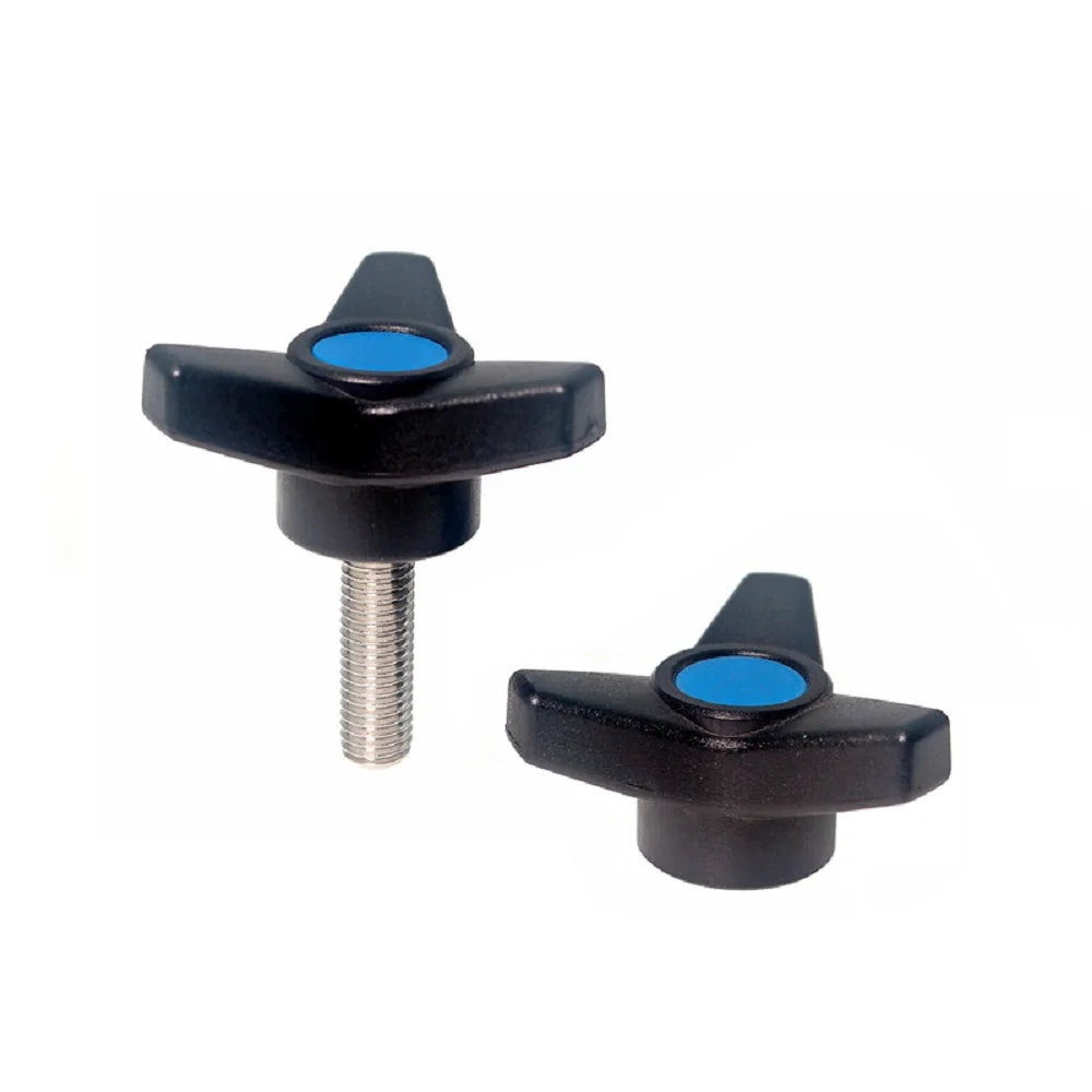 1pcs high quality M8 M10 M12 M16 Triangle handle Plastic head screw Stainless steel Plastic three-arm knob