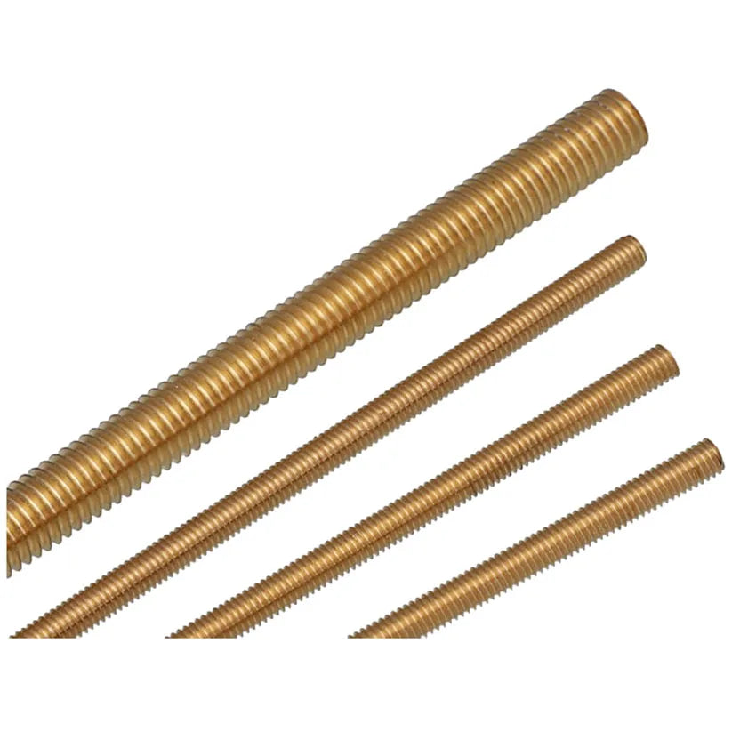 1pcs M2 M2.5 M3 M4 M5 M6 M8 M10 M12 M20 Brass Tooth bar screw rod full thread screw Threaded Rod