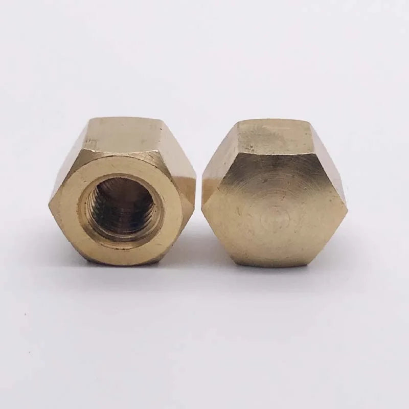 1-20pcs M4 M5 M6 M8 M10 M12 M16 M20 DIN917 Brass Hex Hexagon Short Low Thin Cap Acorn Nut Cover Blind Nut