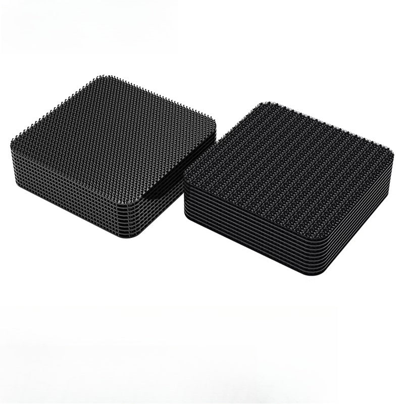 Car Floor Mat Invisible Fixing Sticker High Temp Resistant Anti-Slip Velcro Double-Sided Adhesive Buckle