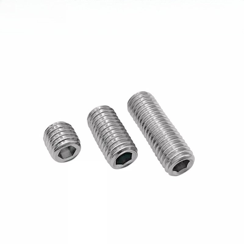 DIN916 M3-M10  316 Stainless Steel Concave End Set Screw Hex Socket Headless Fastener