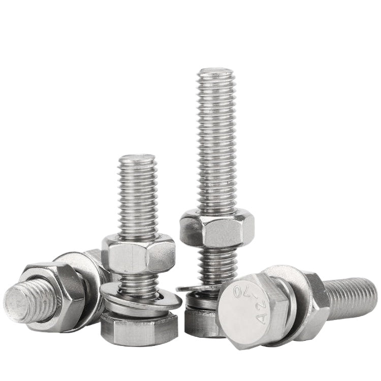 M4/M6/M8/M12/M20 Iron galvanized outer hexagon bolt combination set screw nut gasket extension screw for Construction & Furniture Assembly