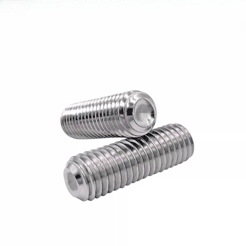 DIN916 M3-M10  316 Stainless Steel Concave End Set Screw Hex Socket Headless Fastener