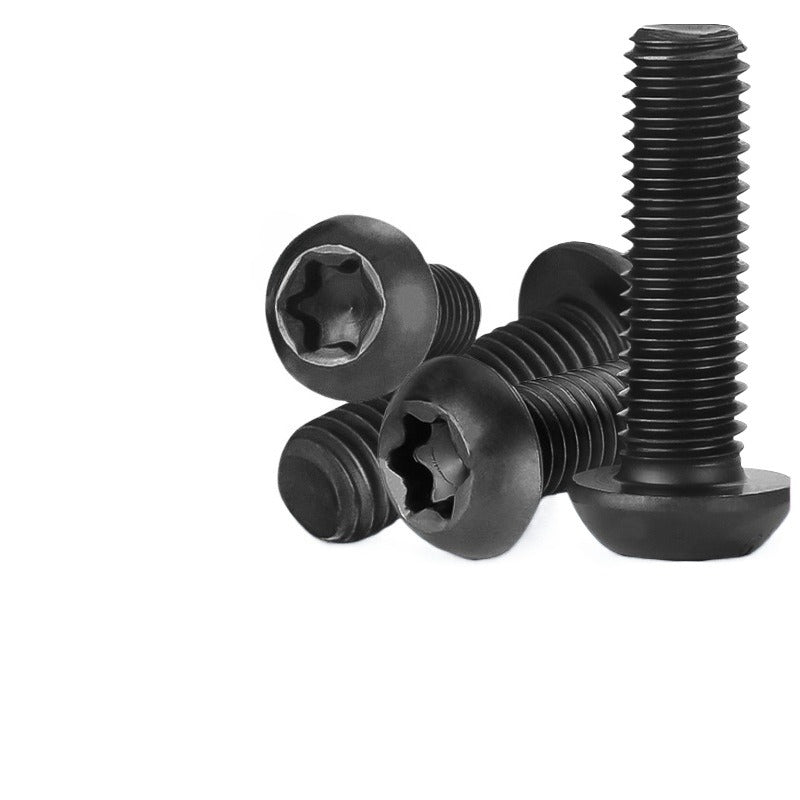 M2/M3/M4 10.9 grade high strength hair black round head inner plum blossom screw carbon steel pan head plum blossom groove screw  for Machinery & Electronics
