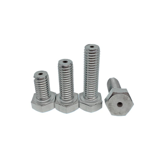 M3-M12 Hex Hollow Through Hole Screw | 304/316 Stainless Steel Exhaust Threaded Bolt