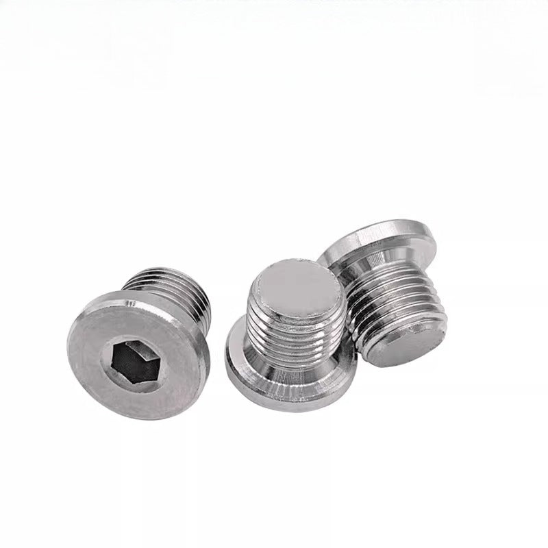 DIN908 Flange Plug 304 SS Hex Socket Fine Thread Hydraulic Oil Seal Plug