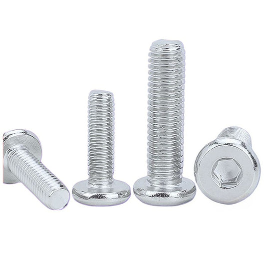 M6/M8 304 stainless steel large flat head hexagonal screw flat head hexagonal bolt furniture screw machine wire  for Furniture, Home Repair & Construction