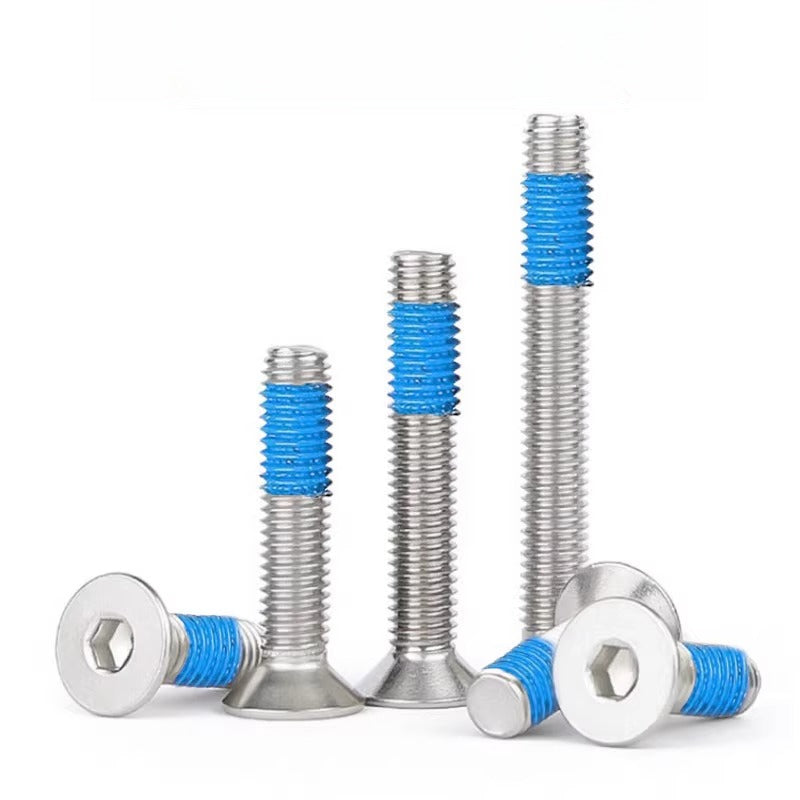 180 ° dispensing 304 countersunk head hexagon bolt DIN7991 flat cup flat head gluing screw M2-M8