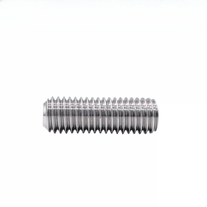 10#-32 UNF US Imperial Set Screw Copper Hex Flat/Concave End Fine Tooth Machine Fastener