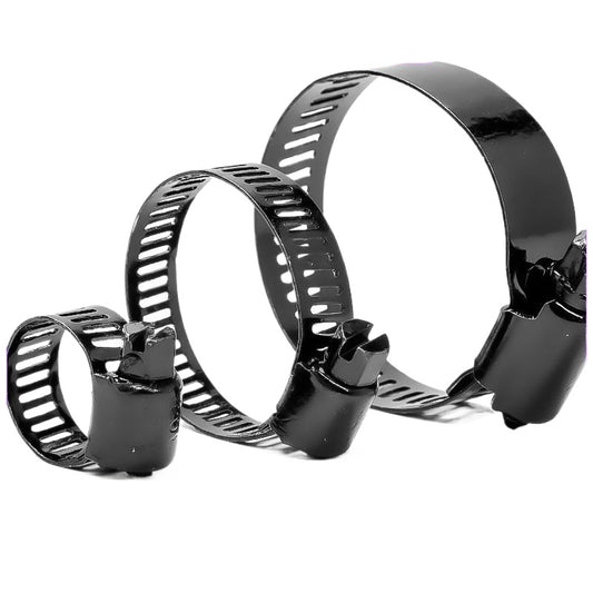 201/304 stainless steel Plated black throat hoop clamp one-word hoop range hood gas pipe water pipe clamp for Range Hood, Gas Pipe & Water Pipe