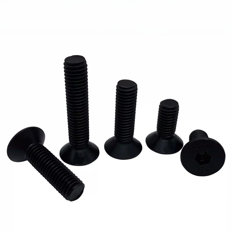 3/16-24 BSW 1/4-20 1/2-13 UNC Screw | Grade 10.9 Black Oxide Countersunk Hex Socket Machine Bolt